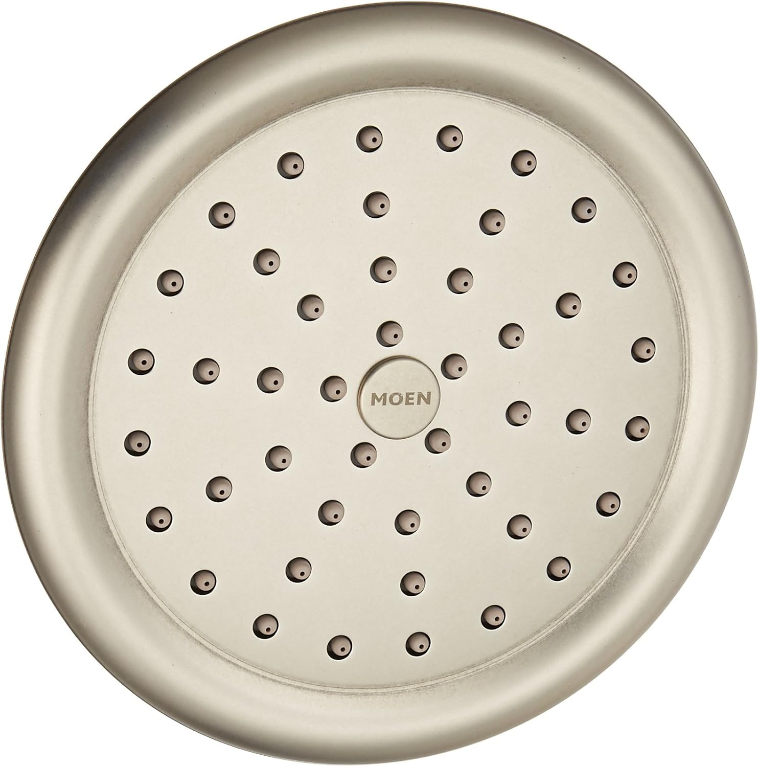 Moen S6310AN ExactTemp Single Function Rainfall Shower Head, Antique Nickel