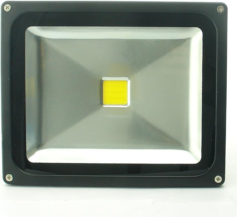 QUANS 30W Watt Cool White 12V 24V AC DC Ultra Bright LED Security Wash Flood Light Floodlight Lamp High Power Black Case Waterproof IP65 Work in The Rain Superbright 6000K, 12-24V Input Low Voltage
