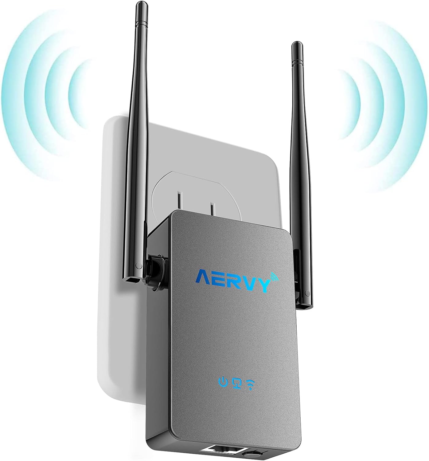 2022 Newest WiFi Extender WiFi Range Booster Covers up to 7000sq.ft and 35 Devices, Internet Repeater for Home & Office with Ethernet Port Support 5 Modes ,Easy 1-Tap Setup, Compact Wall Plug Design Pack of 2