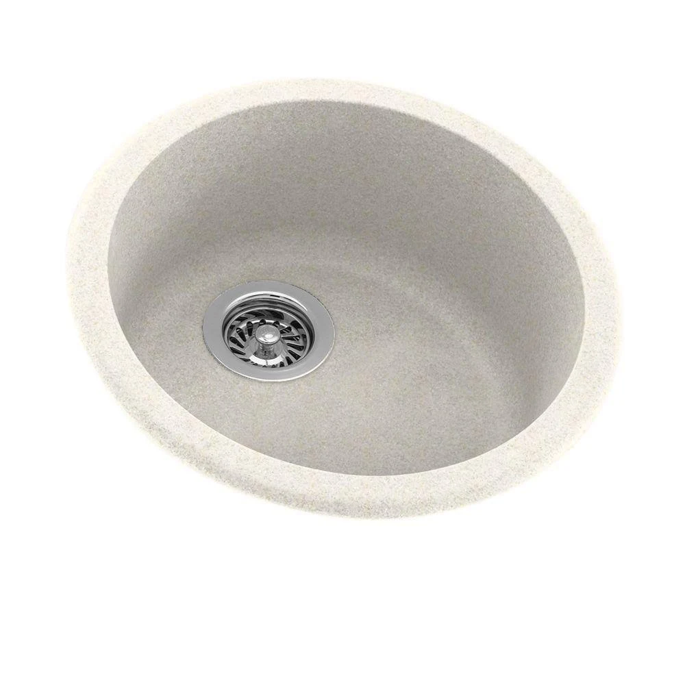 Swan KS00018RB.168 Solid Surface 18.5x22 x 18.5x22 Undermount Kitchen Sink Finish: Baby&s Breath