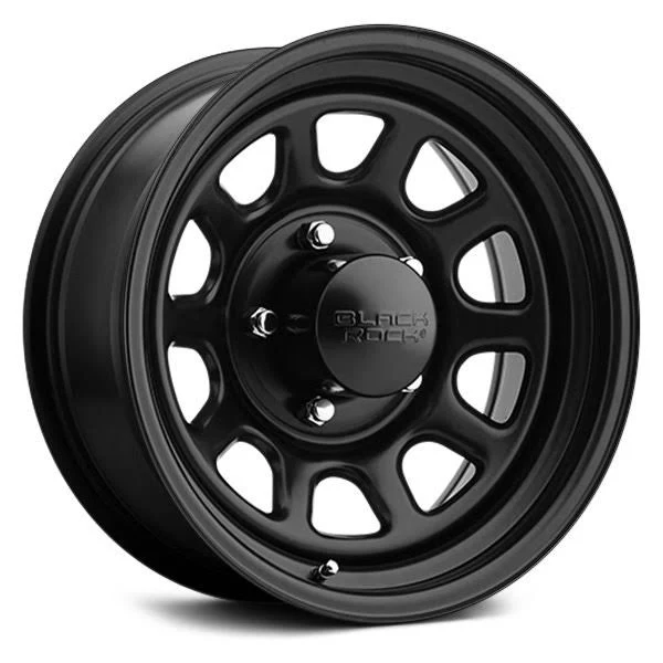 Black Rock D Widow 15x8 Black Wheel Rim 5x4.5 with A -19mm Offset An