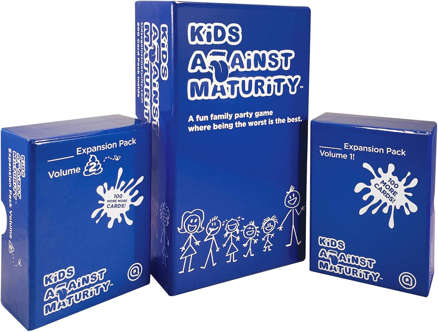 Kids Against Maturity: Card Game for Kids and Families, Super Fun Hilarious for Family Party Game Night, Combo Pack with Expansion #1 and #2 Pack of 2