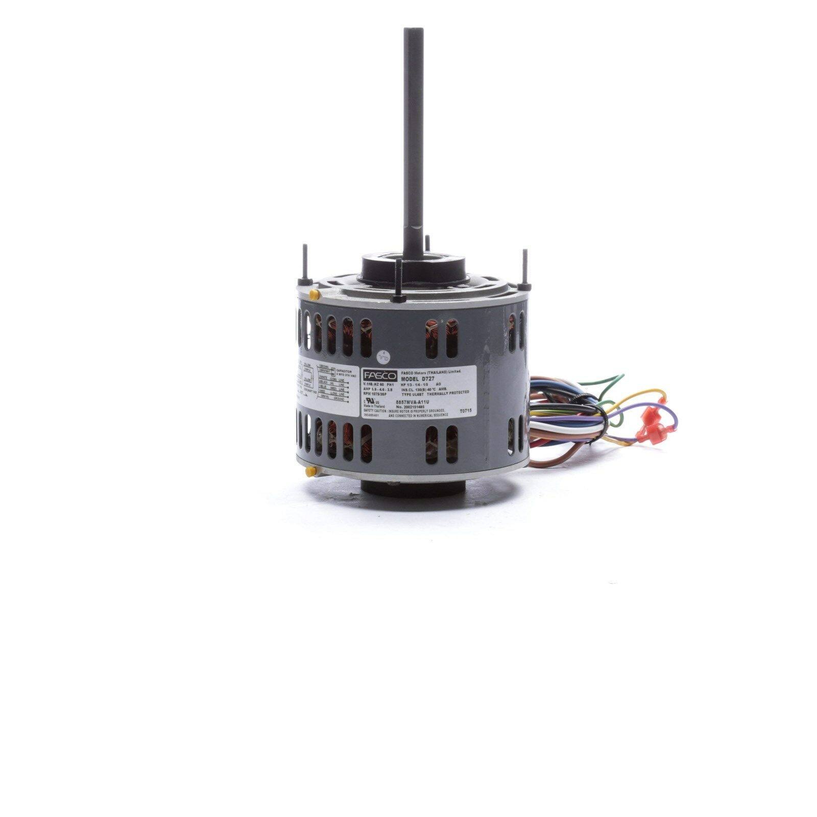 D727 Fasco 1/3 HP 1075 RPM 115 V 3 Speed Furnace Blower Fan Motor