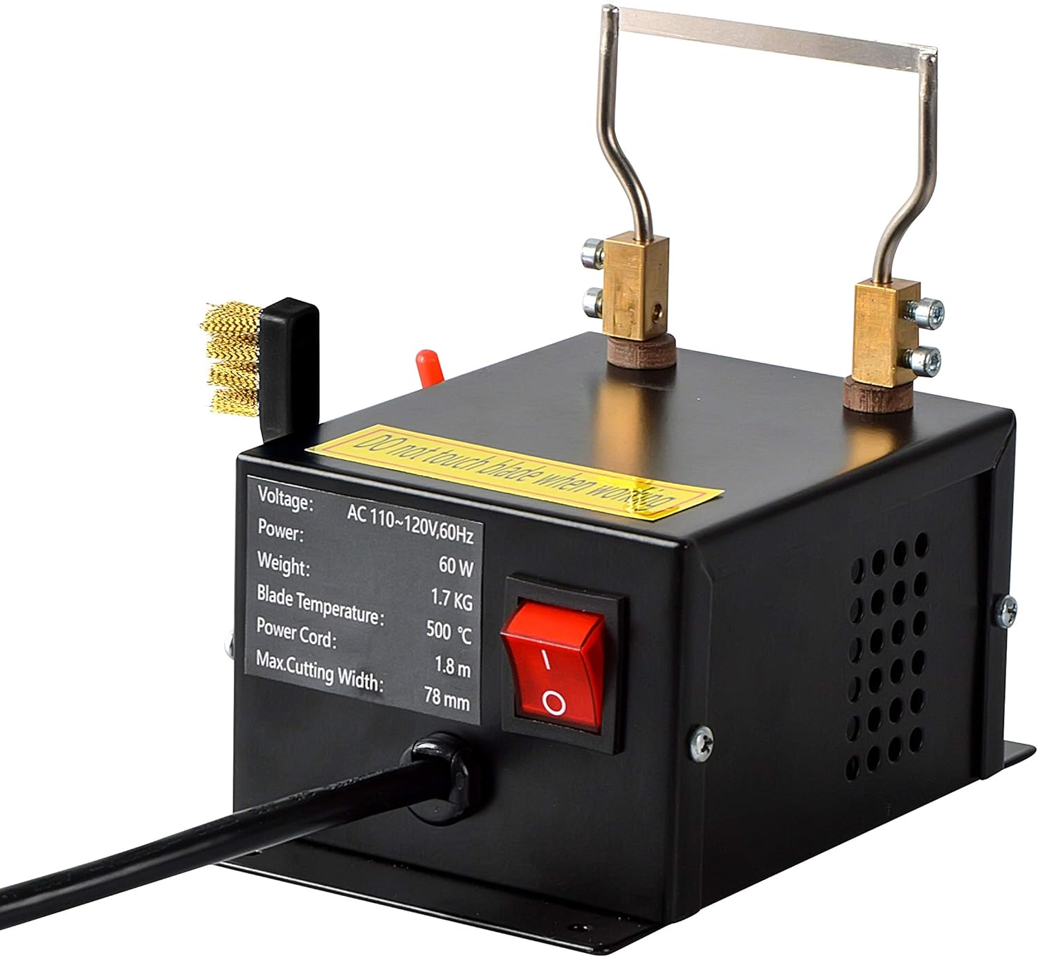 110V 60W Electric Hot Knife Rope Thermal Cutting Machine Nylon Webing Braid Fabric Belting Ribbon Clothing DIY Cutter Tool (60W knife)