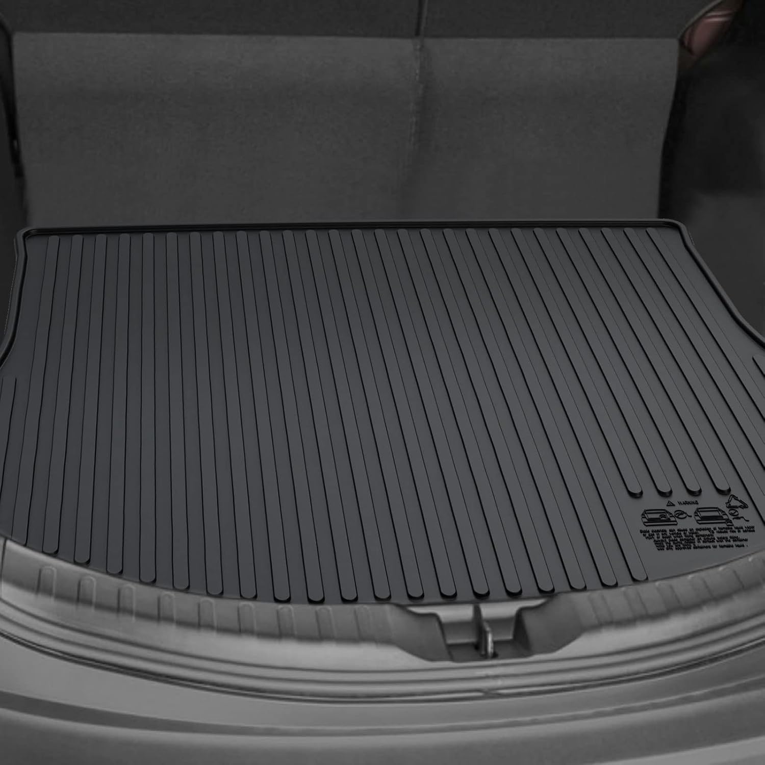Cargo Mat Trunk Liner, Medesasi All Weather Guard Heavy Duty Cargo Liner Compatible with 2013-2018 RAV4(Non-Hybrid Models), Black Rear Cargo Car Liner Trunk Floor Tray Mat Liner Pad
