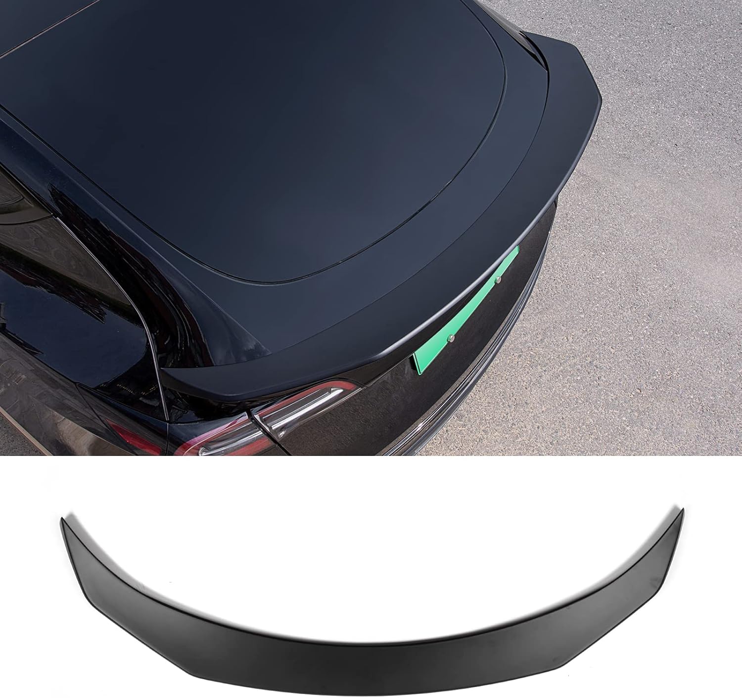 xipex Fit Tesla Model Y Spoiler Wing Performance Rear Trunk Lip Tail Car Styling Kits 2020 2021 Tesla Model Y Accessories (Glossy Carbon Fiber Pattern)