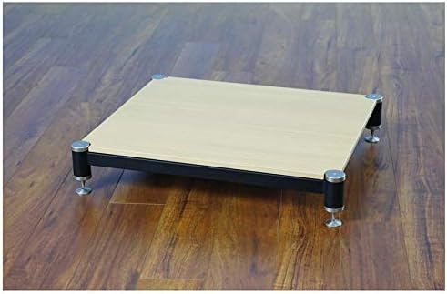 VTI BL404-01 Audio Rack Amp Stand-Silver/Black/Oak