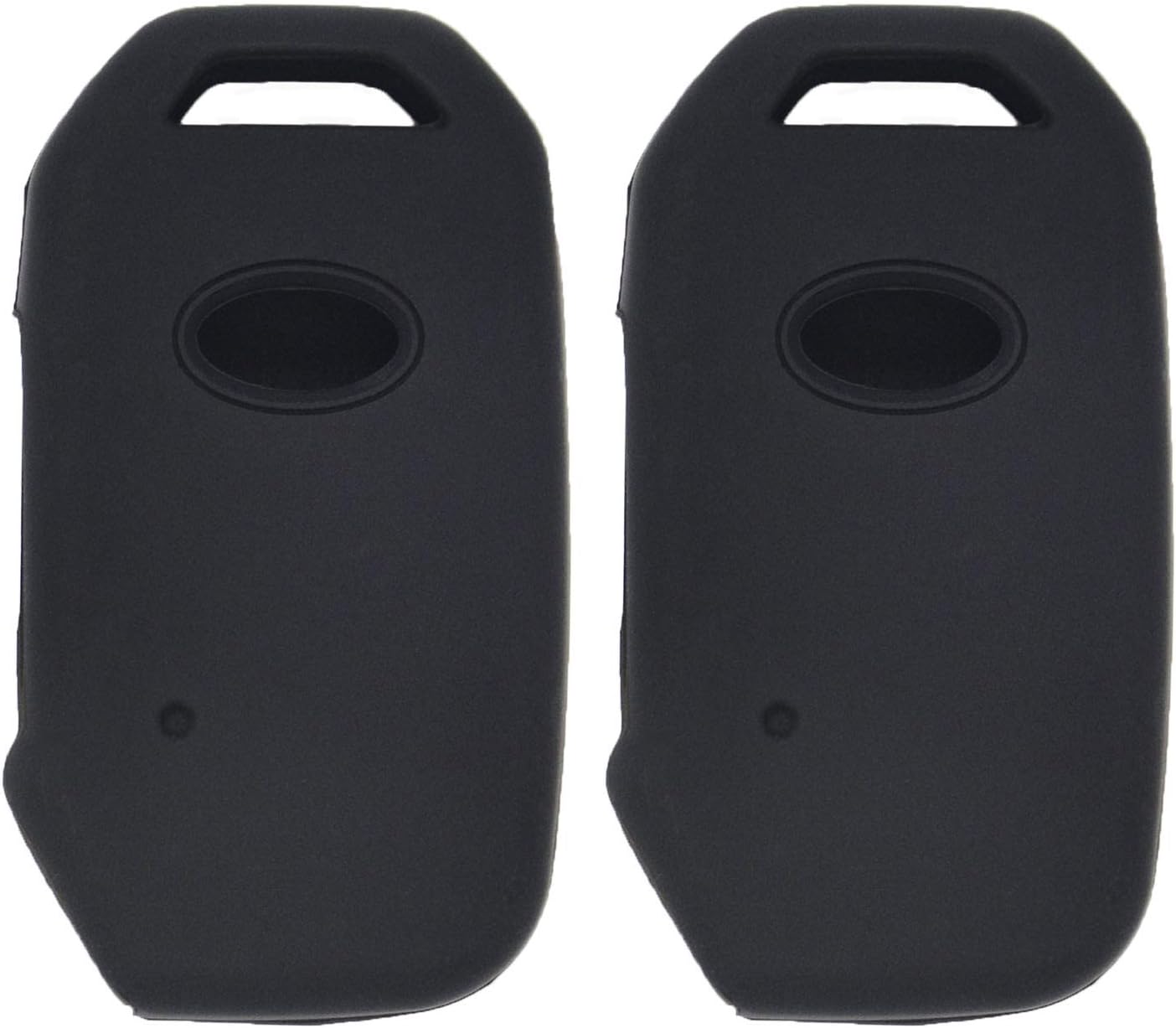 WEIBISS 2 Pack Protective Rubber Key Fob Shell Remote Cover Case Protector Wallet Keyless Jacket for 2019 2020 2021 Kia Telluride Seltos Soul Forte GT EX Sportage Sorento Cerato NIRO, Black Red
