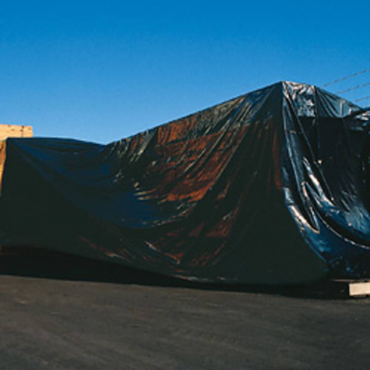 12' x 100' 4 Mil Black Poly Sheeting CF412B