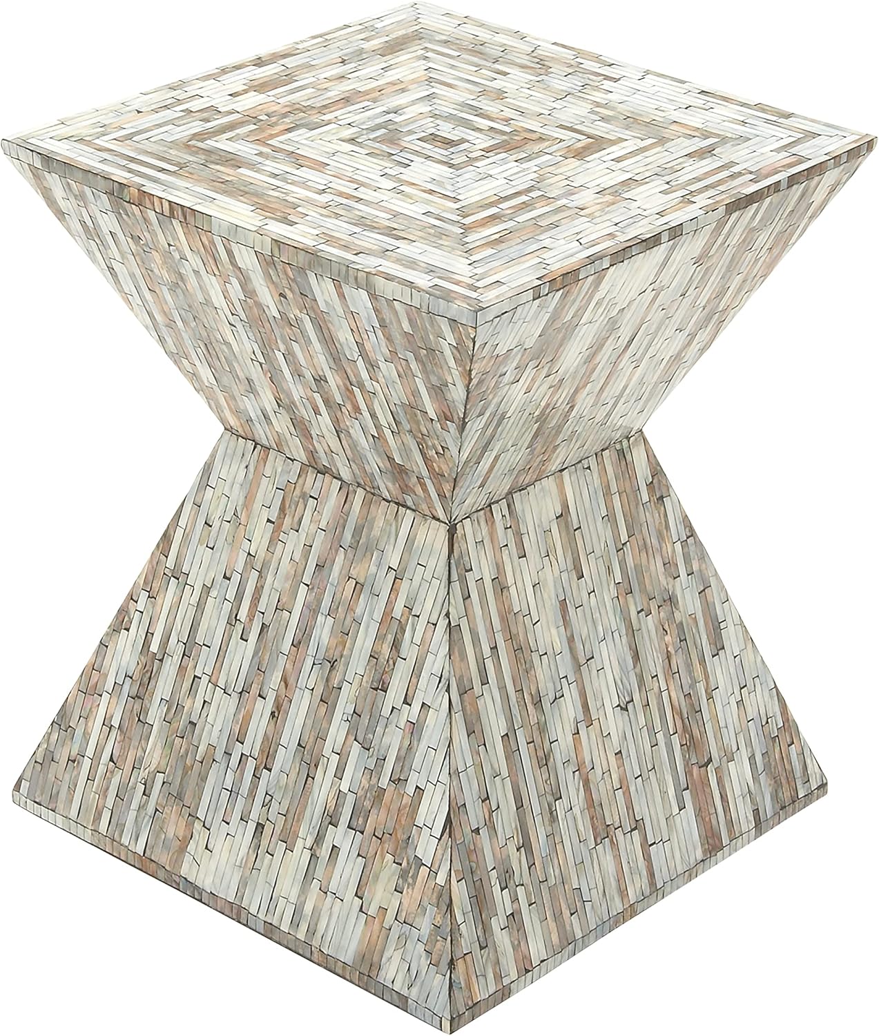 Deco 79 Wood Inlay Accent Table, 16