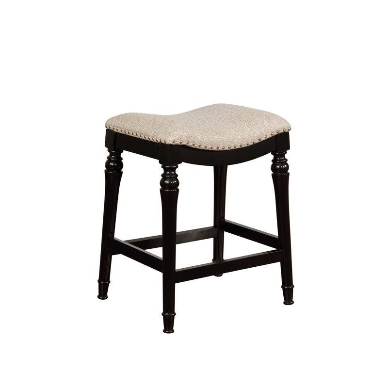 Powell Hayes Big and Tall Saddle Seat Counter Stool - Black