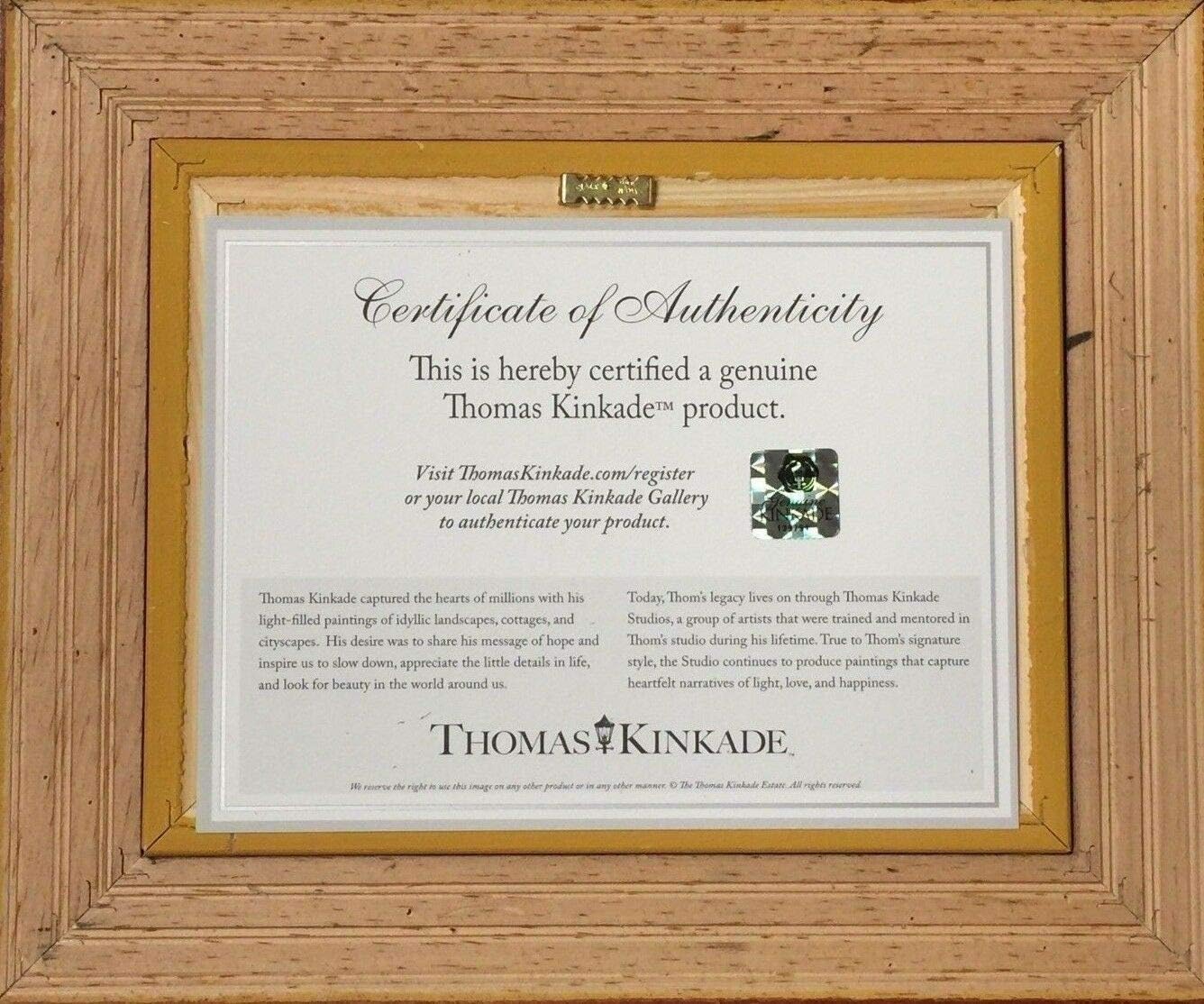 Thomas Kinkade Studios Donald and Daisy - A Duck Afternoon 5 x 7 Brushwork Gold Frame Pack of 2