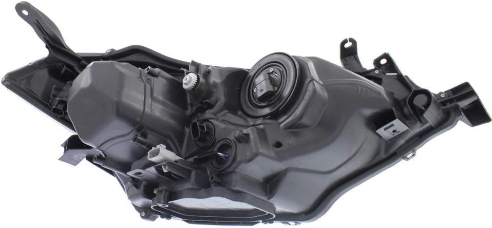 CarLights360: For 2014 2015 2016 Toyota Corolla Headlight Assembly Driver Side w/Bulbs Black Housing DOT Certified For TO2502216