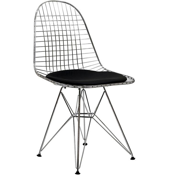 Modway Black Tower Dining Side Chair