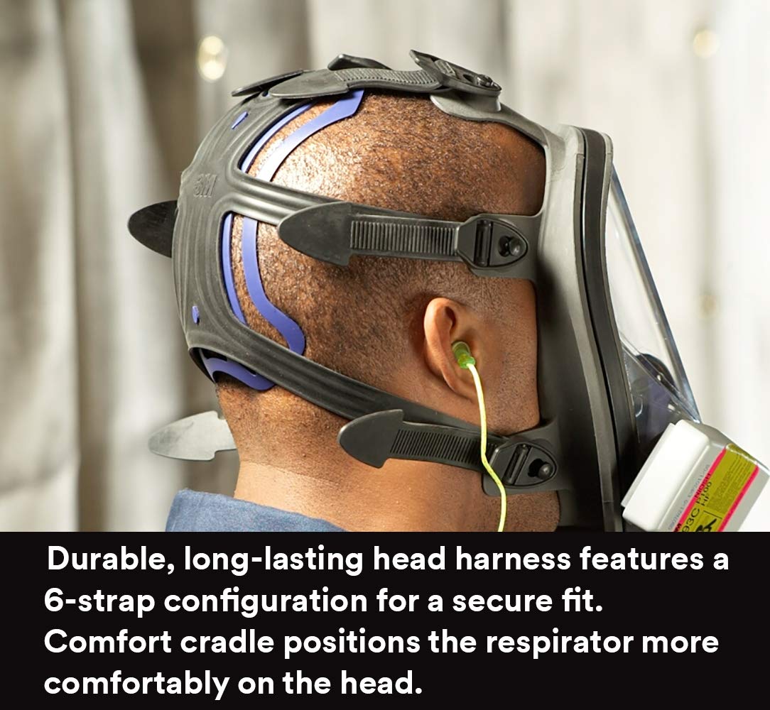 3M Ultimate FX Full Facepiece Reusable Respirator FF-402, Mold, Painting, Sanding, Chemicals, Gases, Dust, Medium