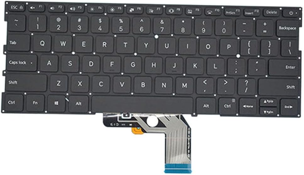 Keyboard US Notebook Accessories English Compatible with Backlight Components Computer Replaces for mi 13.3inch CN 161301-01 07 ea CG Pack of 2
