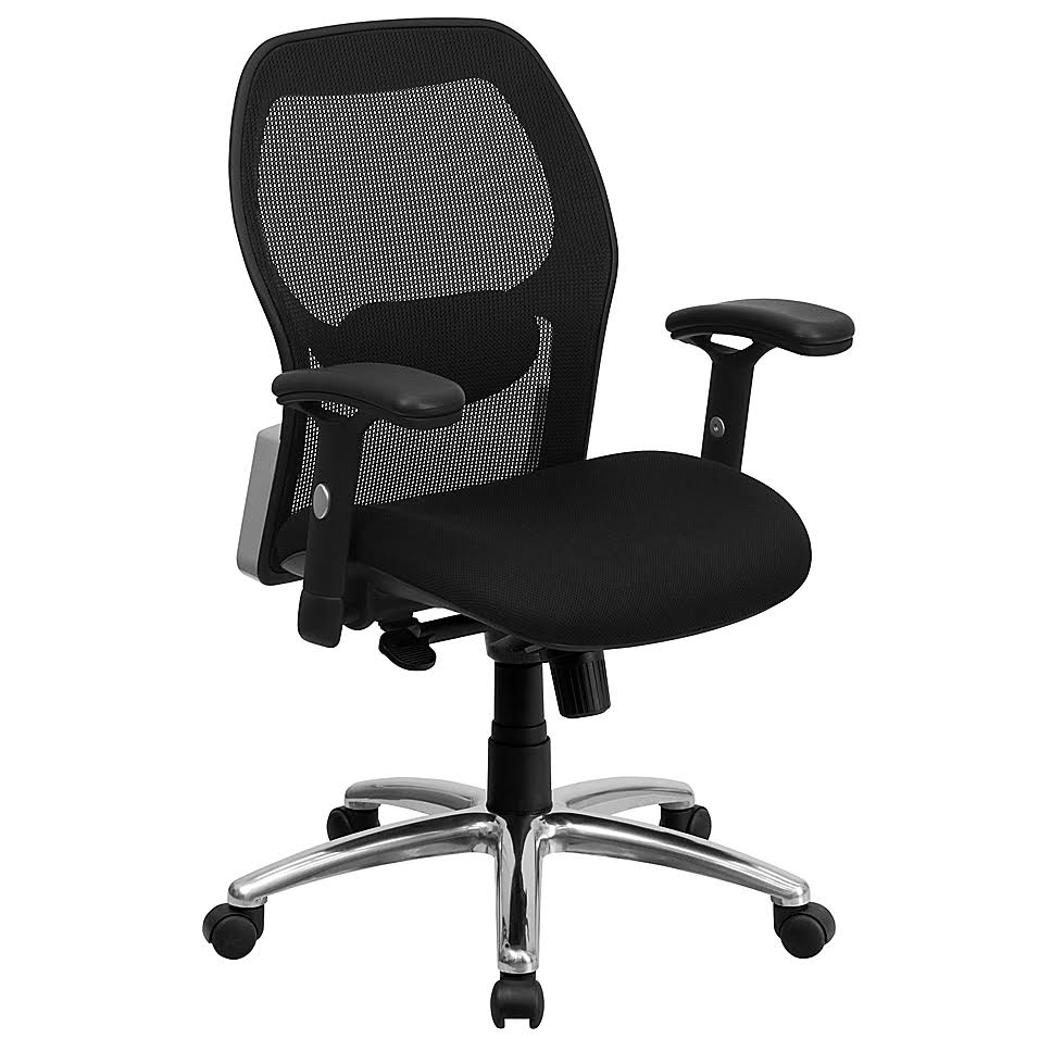 Flash Furniture 38.6-Inch - 41.7-Inch Adjustable Mesh Task Chair in Black