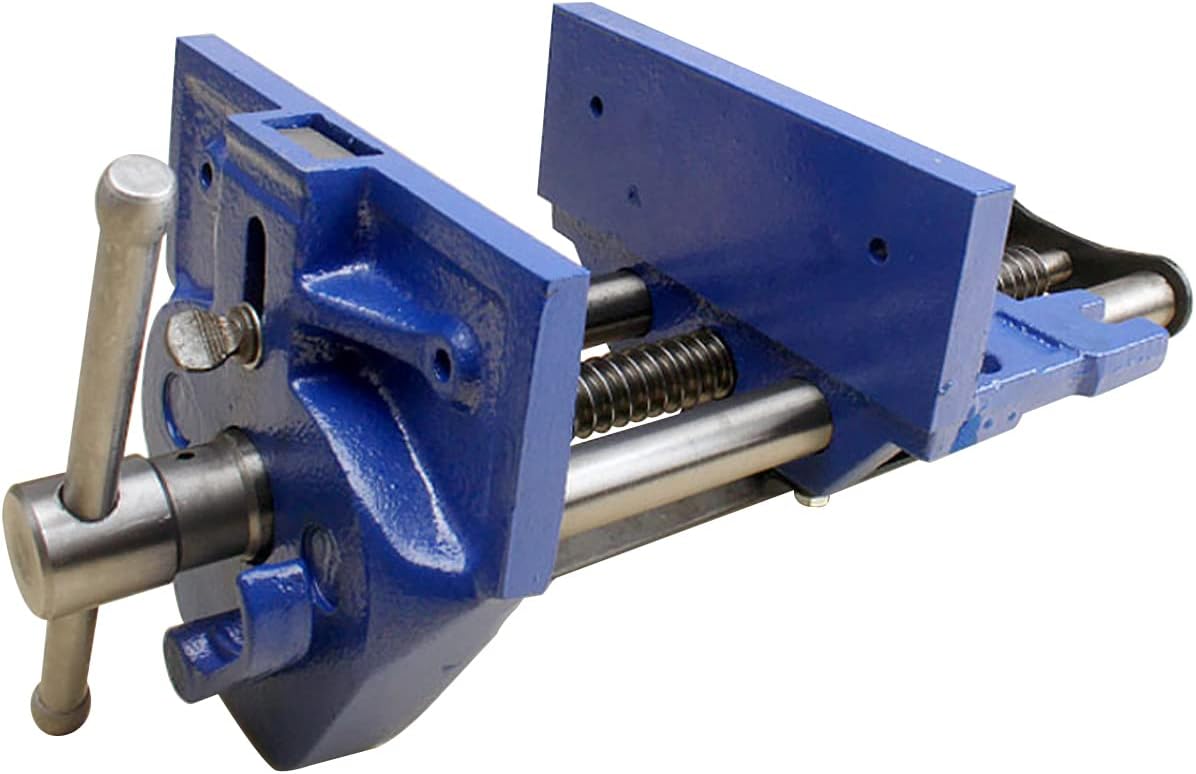 AIWFL Woodworking Vise 10.5 Inch Rapid Acting Wood Working Vise Quick Release Woodworking Bench Vise Heavy-Duty Cast Iron Woodworker's Vise