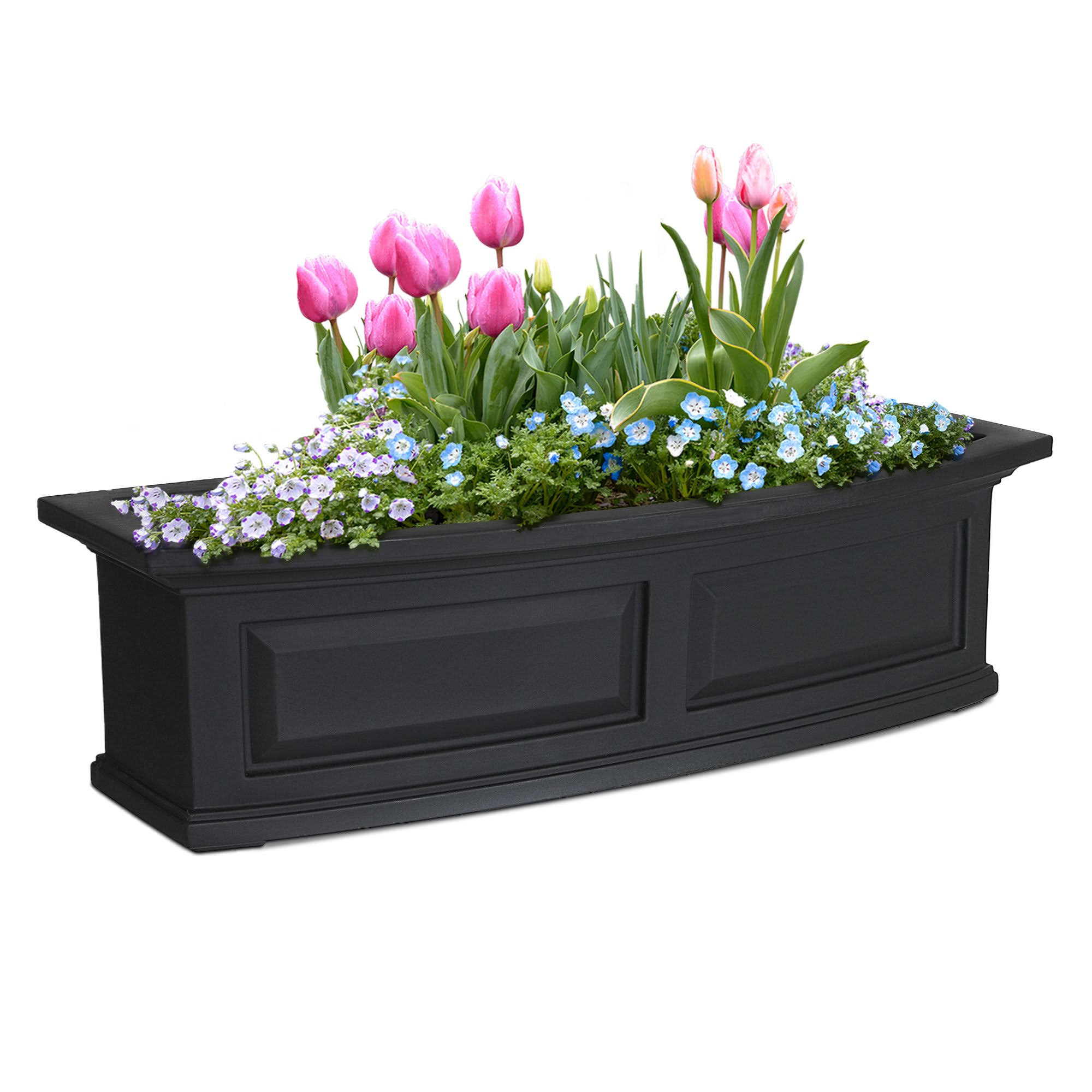 Mayne Nantucket 3-ft. Window Box, Black