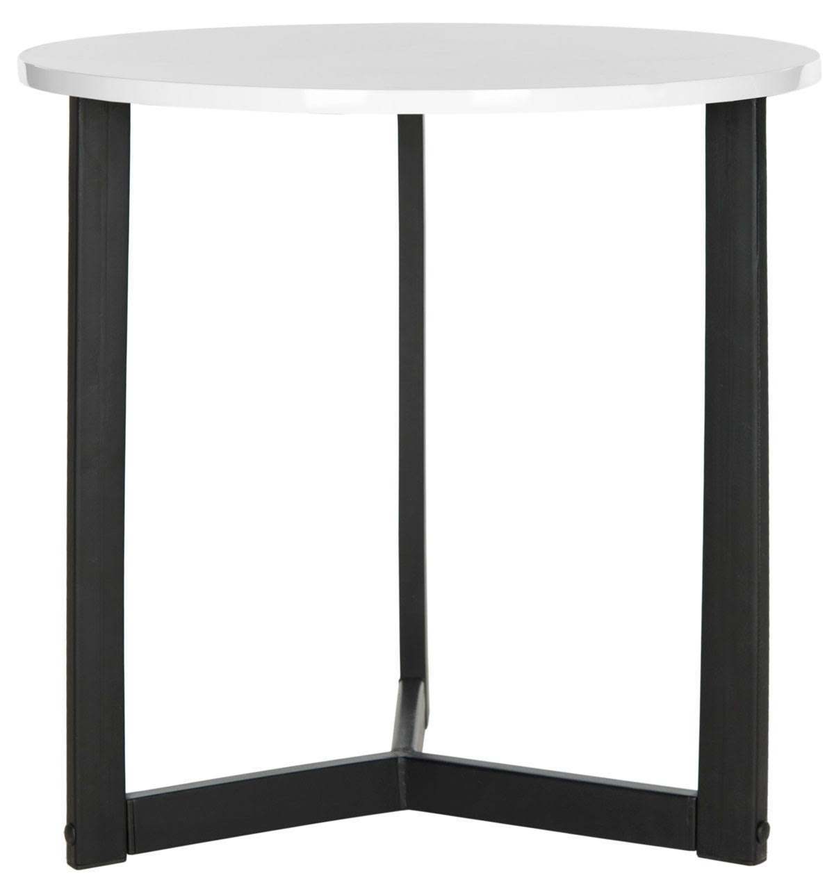 Safavieh Ballard End Table - White Black