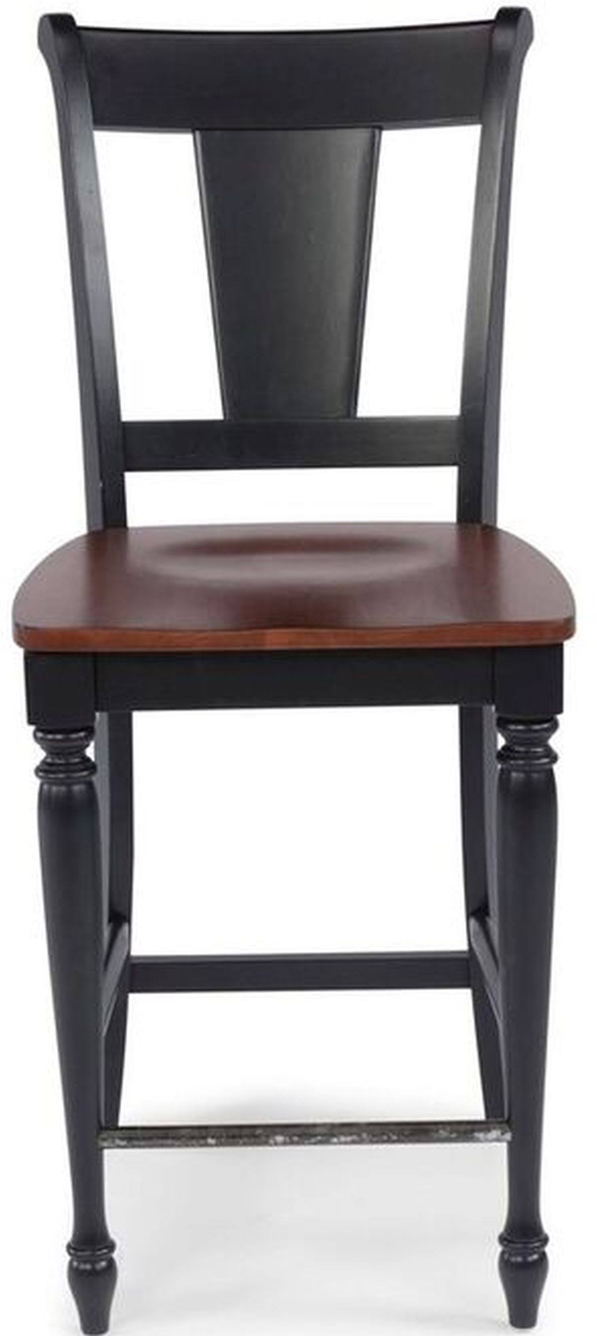 Home Styles Traditional Black Counter Height Stool - Beacon Hill