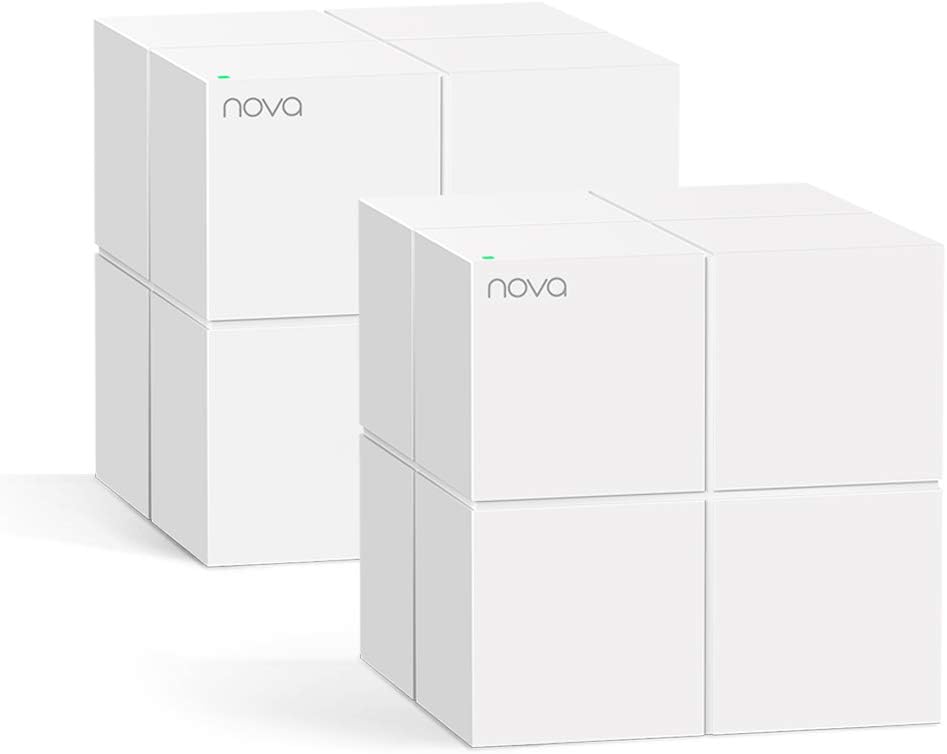 Tenda Nova Tri-band Mesh WiFi System (MW12)-Up to 6000 sq.ft. Whole Home Coverage, Replaces WiFi Router and Extender, Gigabit Mesh Router, Parental Controls, Easy setup, 3-pack