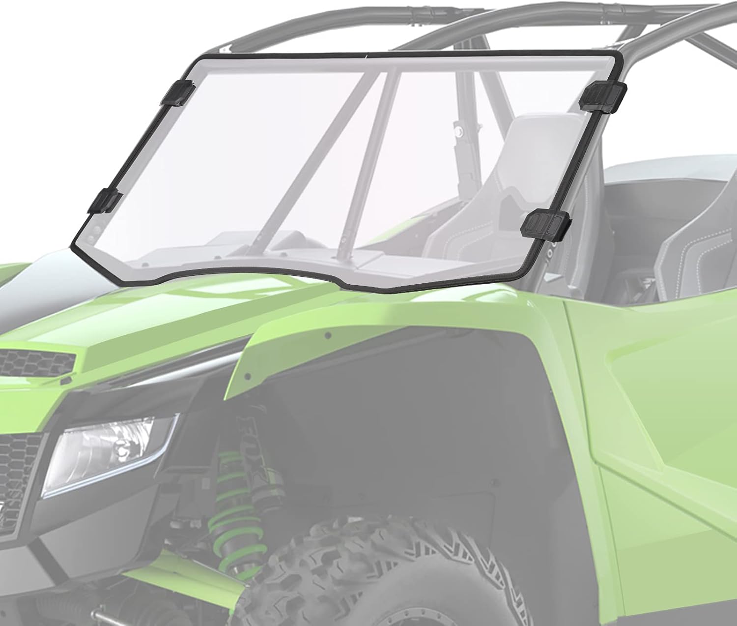 kemimoto UTV Windshield Compatible with Textron Wildcat XX 2018-2021 / Tracker XTR1000 2020-2021, 1/4