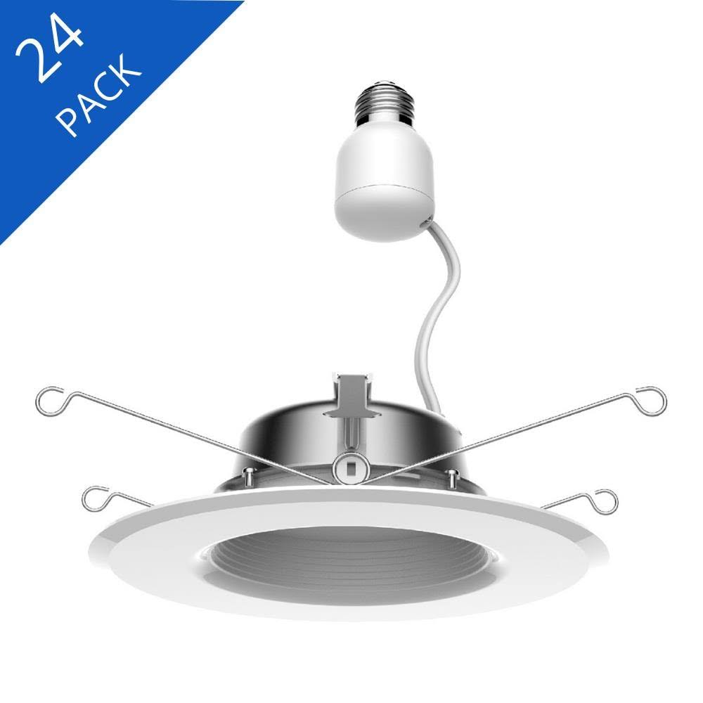 GE Classic 5-in or 6-in 65-Watt Equivalent White Round Dimmable Recessed Downlight (24-Pack) | 47676