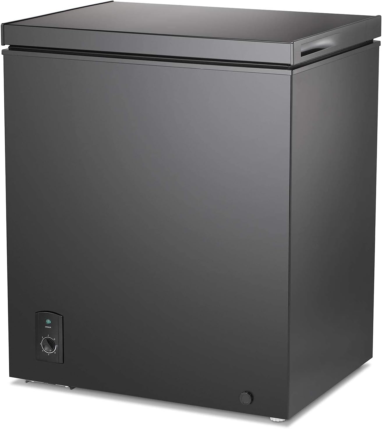 XGRASS 5.1 Cu.ft Chest Freezer 6.8&uml;Hto -4&uml;Hwith Removable Basket Free Standing Top open Door Compact Freezer with Adjustable 7 Temperature Defrost Water Drain/Power Saving UL Certified (White)