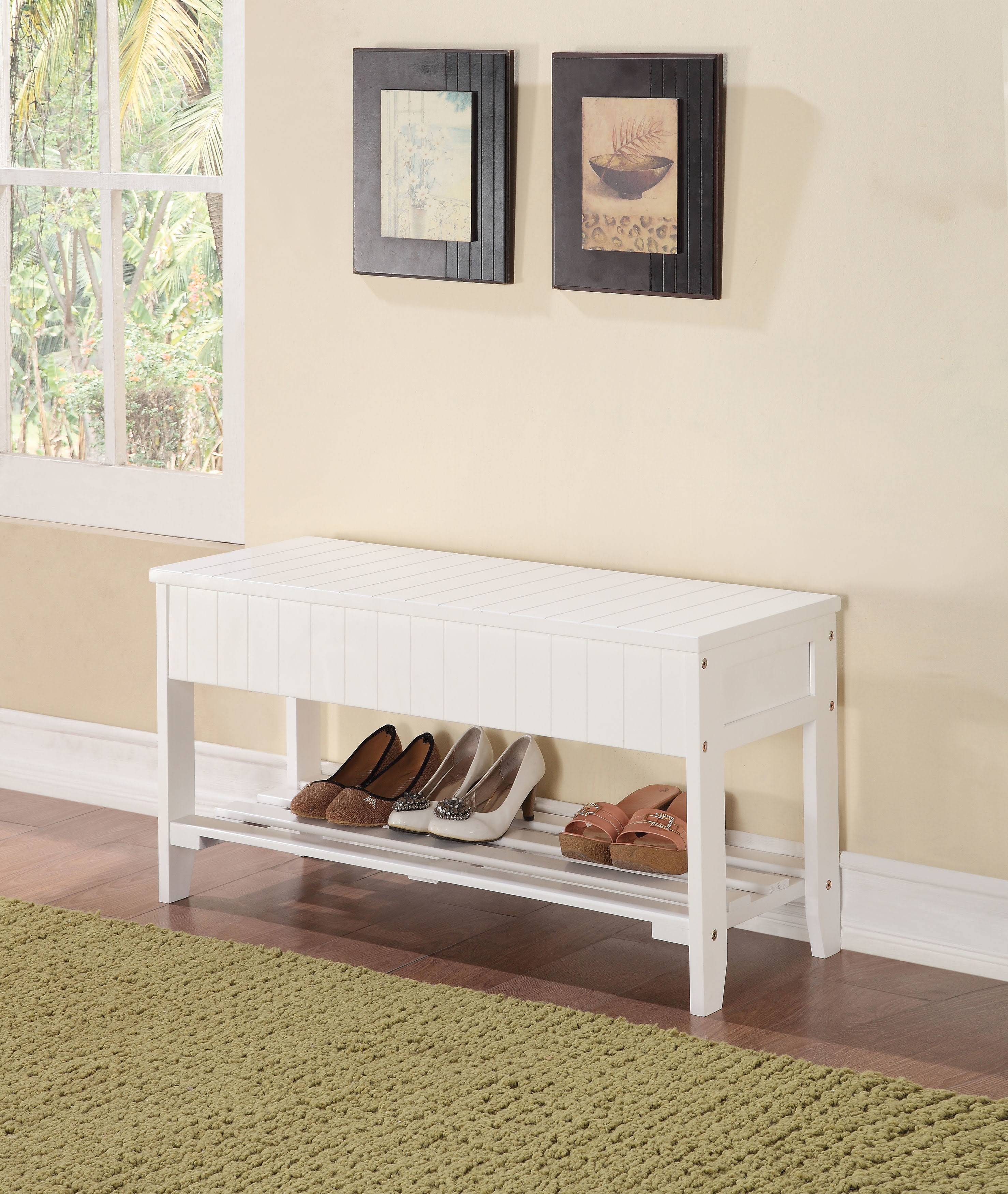 Acme Furniture XIO White Storage Bench