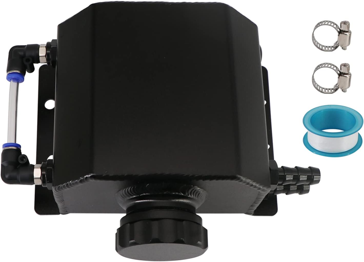 Dokili Coolant Radiator Overflow Tank Reservoir Expansion Catch Can 1 L Universal Black