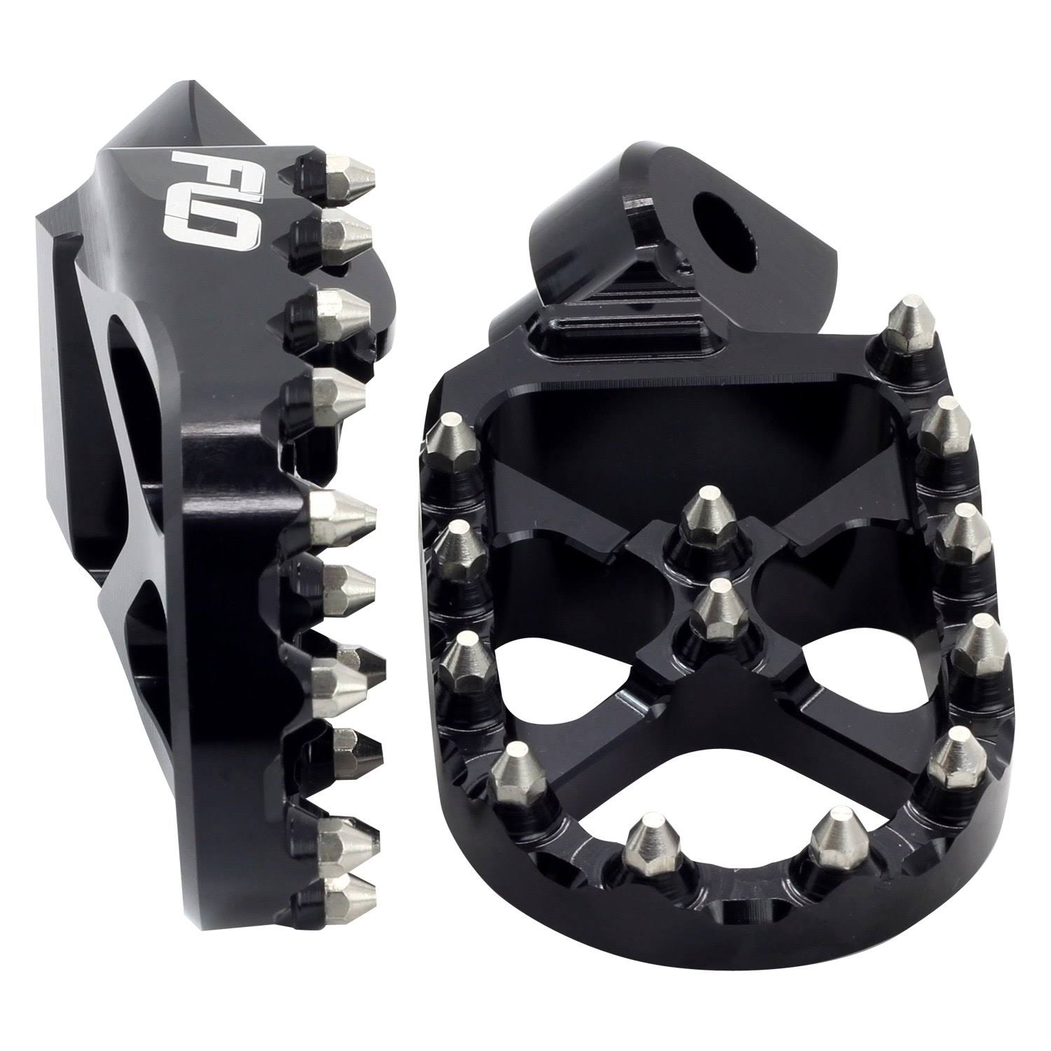 Flo Motorsports FPEG-792BLK Pro Series Foot Pegs Black