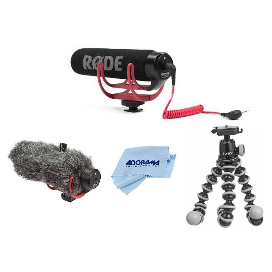 Rode VideoMic Go Lightweight On-Camera Microphone with Accessory Bundle