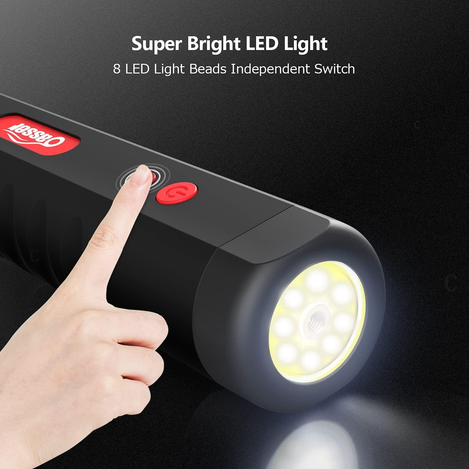 Oasser Air Compressor Portable Mini Air Inflator Hand Held Tire Pump 2000 Battery Digital LCD for Car Bicycle Tires Inflatables 12V 110V AC DC P1S