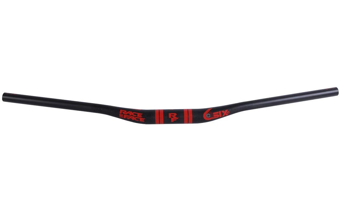 Race Face SixC 35 Riser Carbon Handlebar, 35 x 800mm 20mm Rise Red