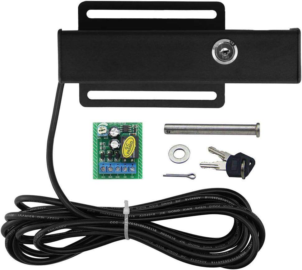 Automatic Electric Gate Lock for Swing Gate Opener Automatic Gate Lock with Control Board AC/DC 12-24V for Multi Gate Door Opener Lock