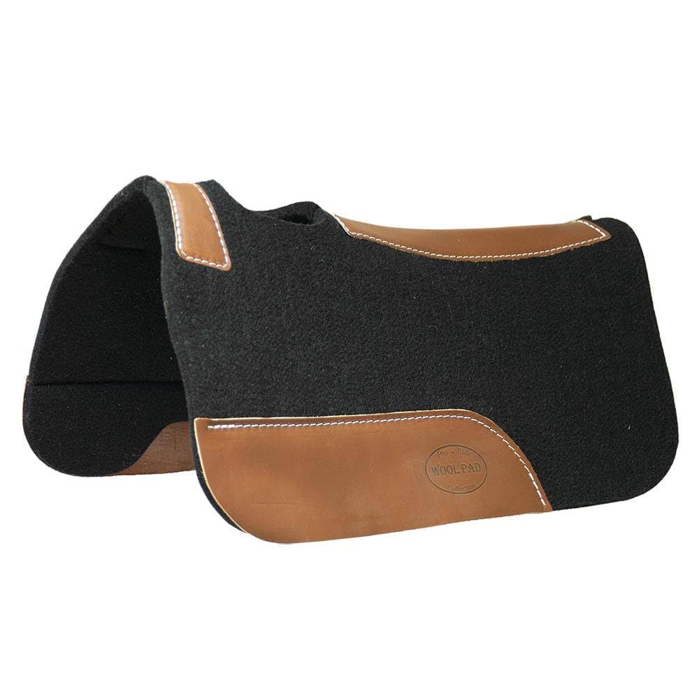 Mustang Black Contoured Felt Pony Pad - MN197009