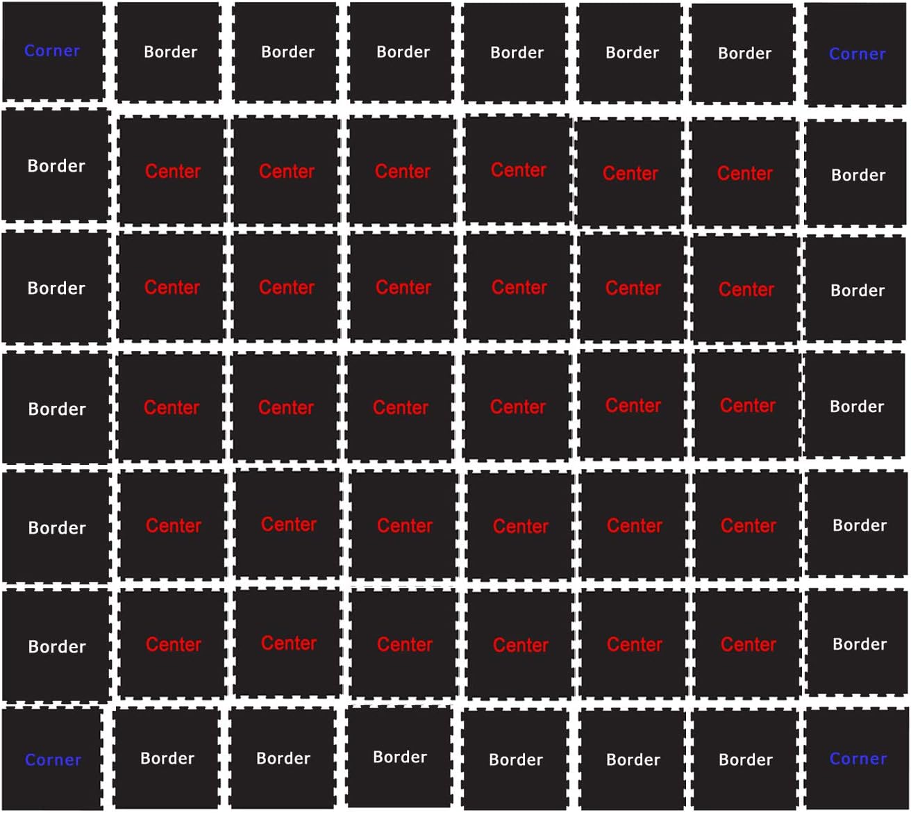 American Floor Mats Sport 8mm Heavy Duty Rubber Flooring - Interlocking Rubber Tile (23