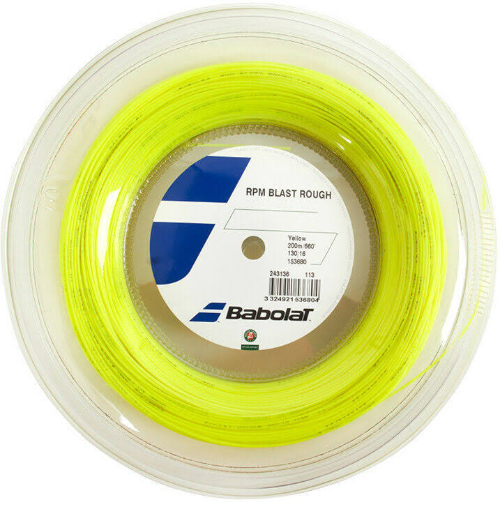 Babolat RPM Blast Rough Tennis String Racket Reel Neon Yellow 1.30mm/16L/200m - Neon Yellow