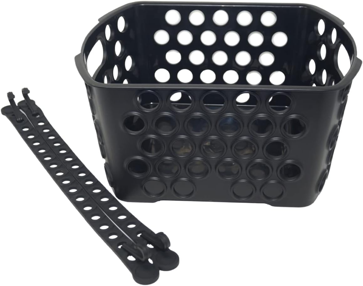BiKASE Dairyman Molded Basket - Universal to fit All Racks - EBike Basket Pack of 2