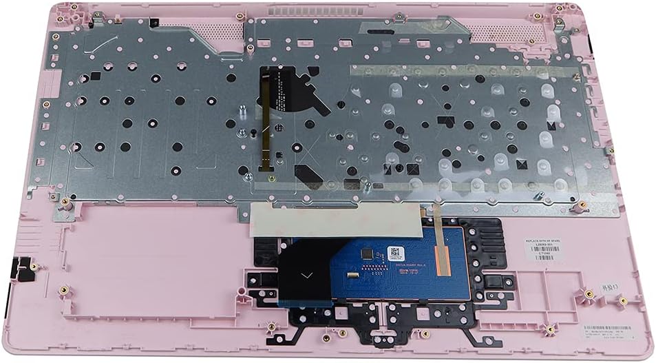 Laptop Tranquil Pink Backlit US English Keyboard Palmrest Touchpad Assembly L28089-001 for HP 17-by 17-CA 17T-by 17Z-CA Series