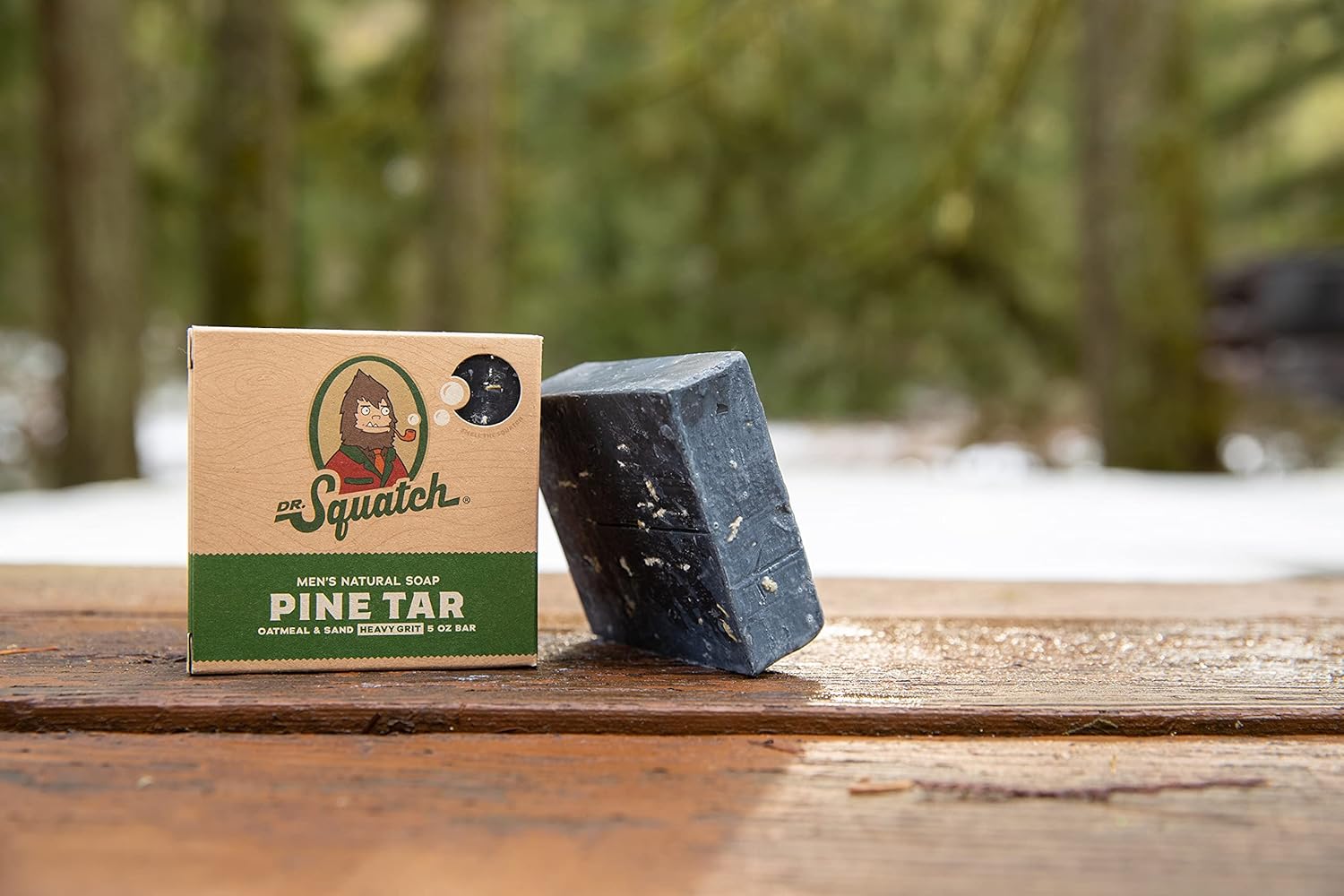 Dr. Squatch Manly Soap and Deodorant Variety Pack - Pine Tar and Alpine Sage - Handmade with Organic Oils, Aluminum-Free Pack of 2
