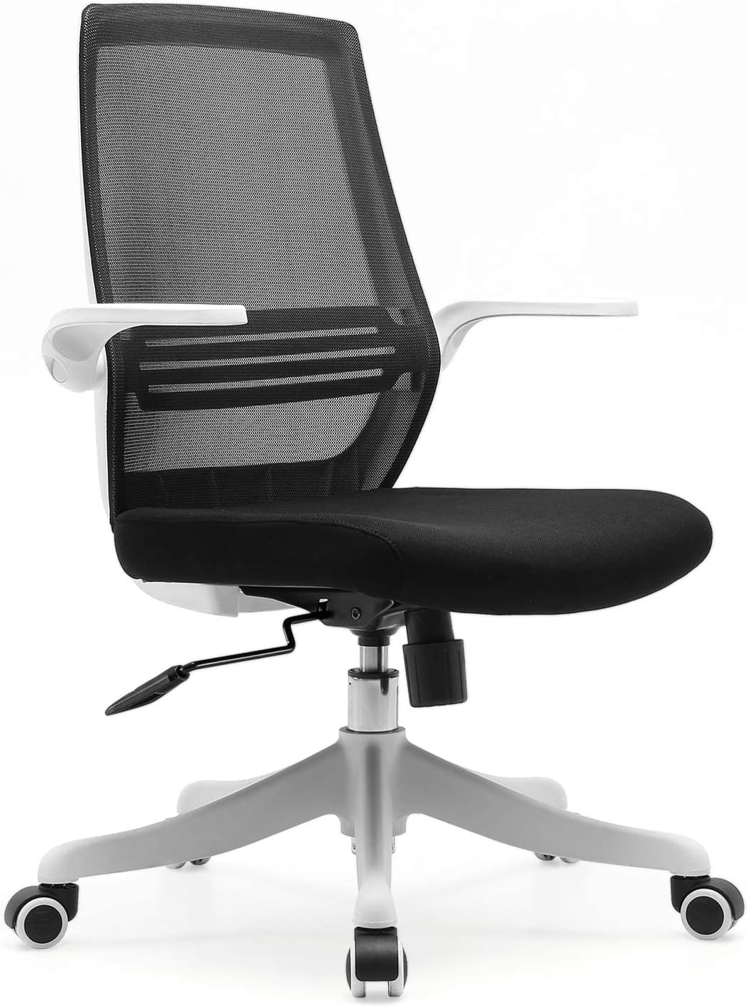 SIHOO Ergonomic Office Chair, Swivel Desk Chair Height Adjustable Mesh Back Computer Chair with Lumbar Support, 90&deg; Flip-up Armrest (Black)