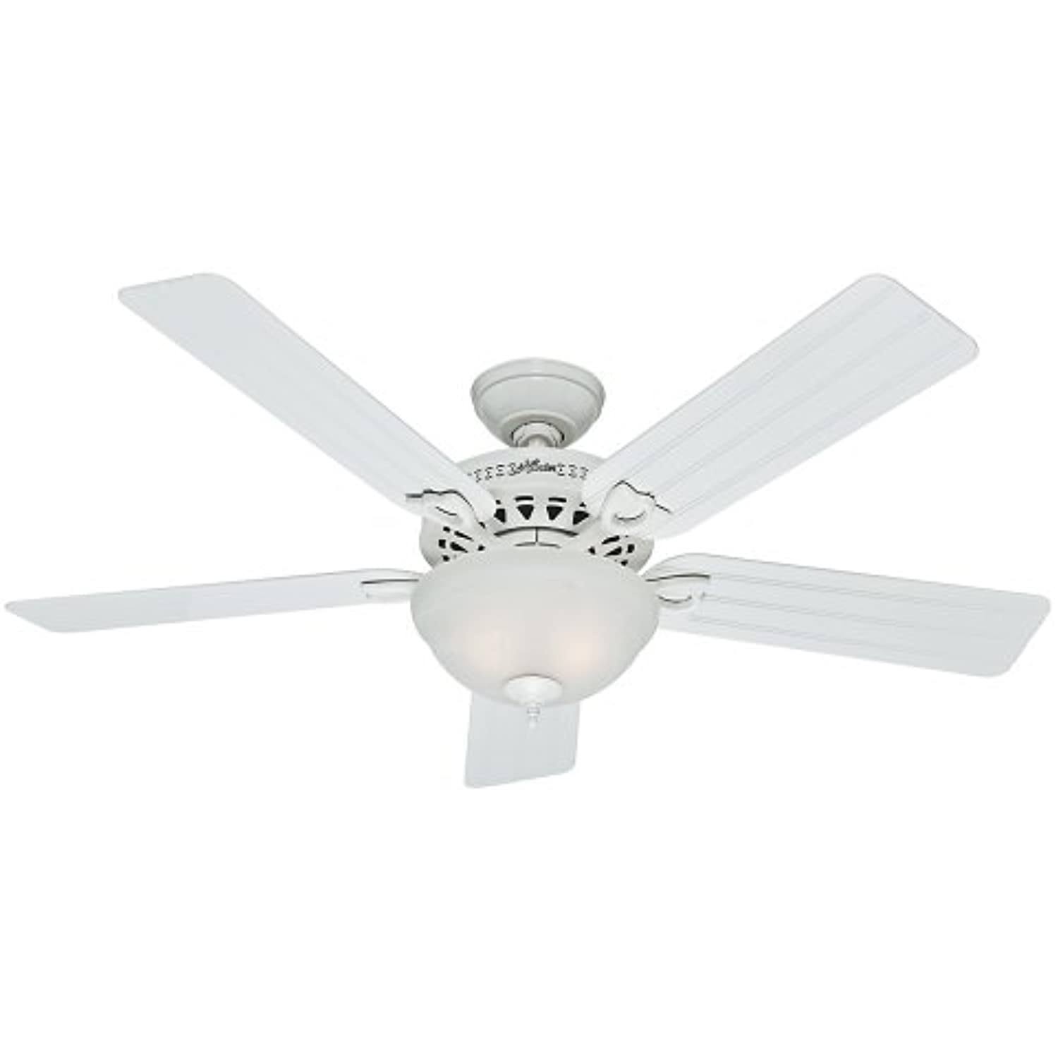Hunter 53122 Beachcomber 52 inch White Ceiling Fan with Five Beadboard