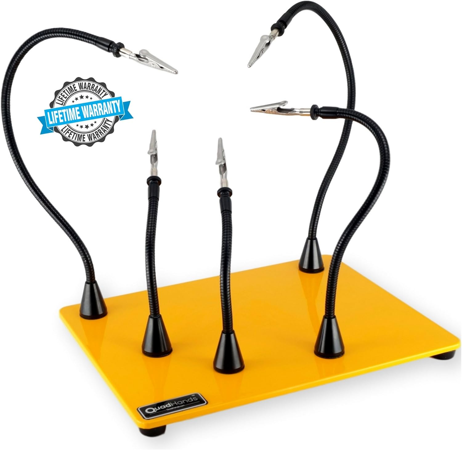 QuadHands Deluxe WorkBench Helping Hands Third Hand System - Magnetic Mount Arms Can be Positioned Anywhere - Ultimate Flexibility Pack of 2