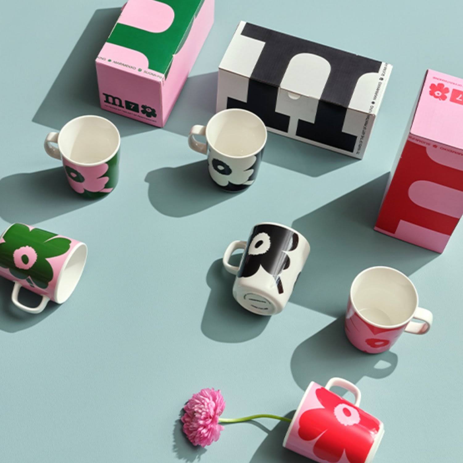 Marimekko - Juhla Unikko Mug - White/Black