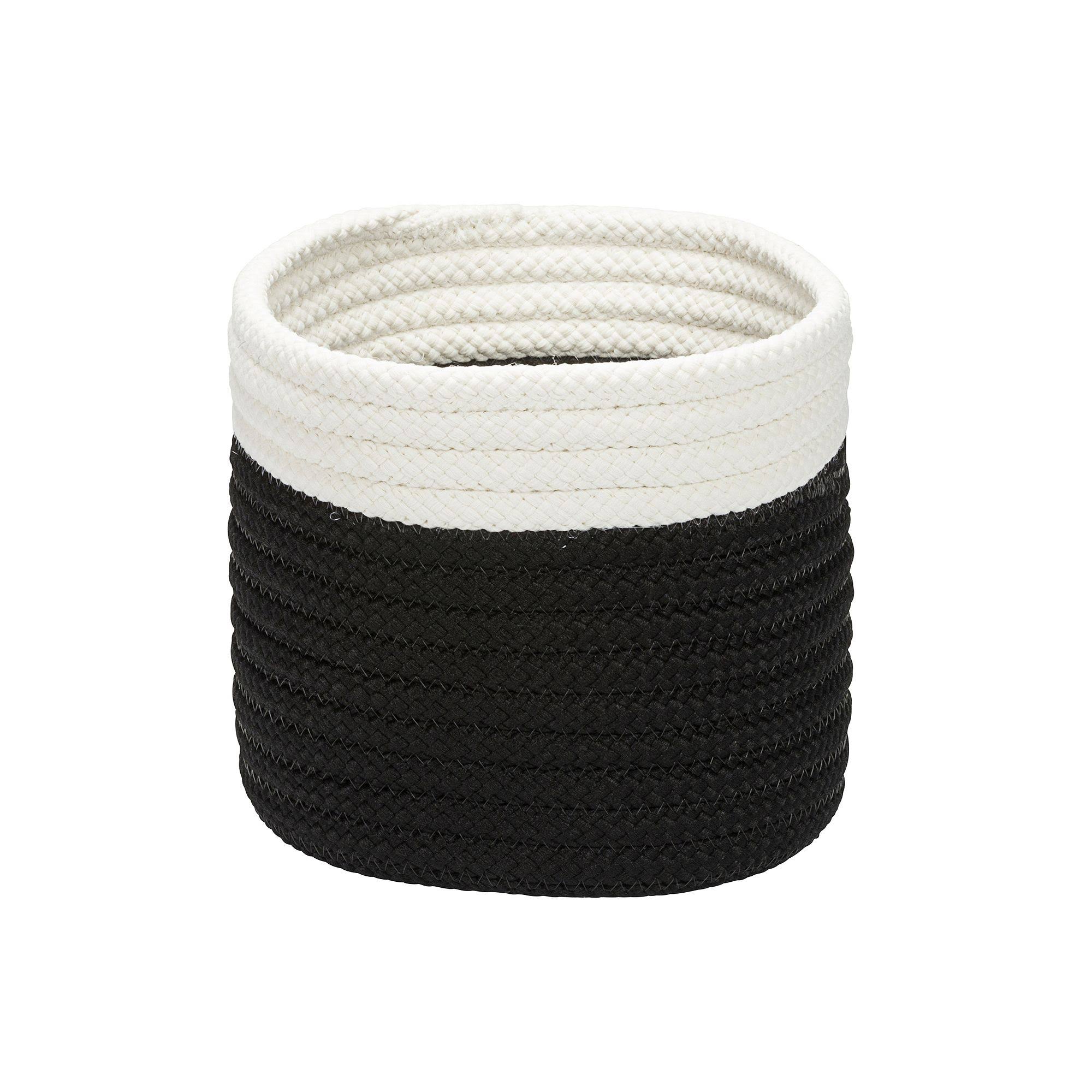 Colonial Mills Breezy Dipped Storage Basket, Black, Small