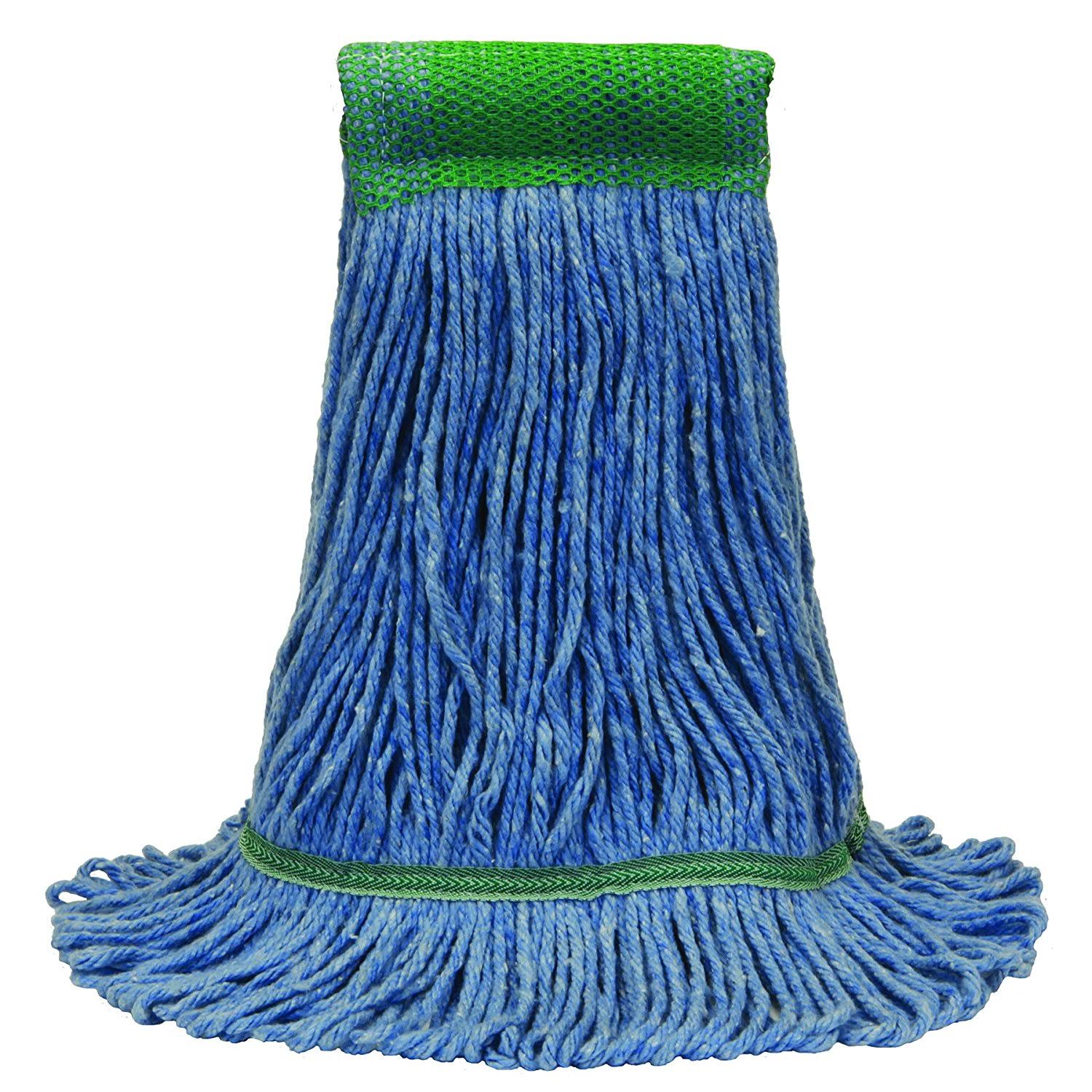 O&Cedar Commercial 97123 Premium Loop-End Mop, Large, Blue (Pack of 12)