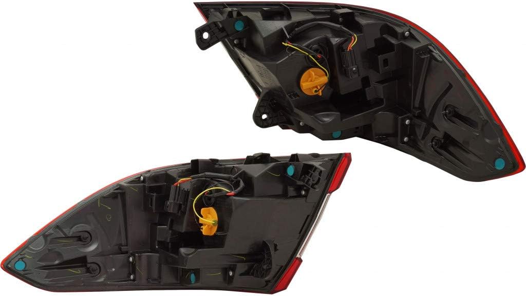 For Honda Accord Tail Light Assembly 2018 19 20 2021 Pair Driver and Passenger Side Outer Sedan HO2804118 | 33550-TVA-A01