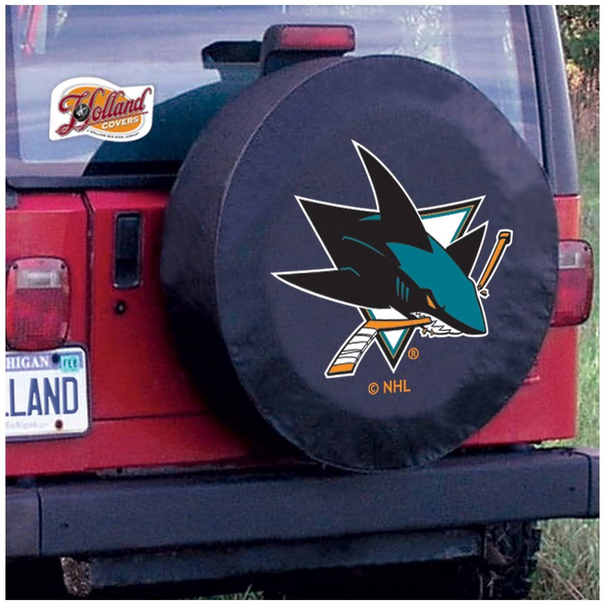 San Jose Sharks Tire Cover, Black